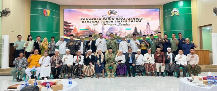 silaturahimlintasagamadijember | LDII JAWA TIMUR DPD LDII Kabupaten Jember menghadiri silaturahim tokoh lintas agama yang digelar Kodim 0824Jember untuk memperkuat persatuan dan toleransi Rabu 17 Foto LINES Jember