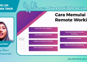 Anna Dwi Rachmawati menekankan keberhasilan menjadi remote worker tidak hanya ditentukan oleh kemampuan teknis tetapi juga pola pikir mindset yang tepat Dok LINES Jatim