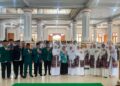 Bupati Magetan Nanik Endang Rusminiarti saat menghadiri konsolidasi dan pengukuhan pengurus LDII se Kabupaten Magetan Sabtu 882026 Foto LINES Magetan