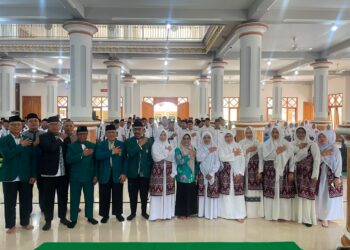 Bupati Magetan Nanik Endang Rusminiarti saat menghadiri konsolidasi dan pengukuhan pengurus LDII se Kabupaten Magetan Sabtu 882026 Foto LINES Magetan