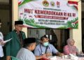 cekkesehatanparalansialdiibanyuwangi | LDII JAWA TIMUR Ketua DPD LDII Banyuwangi Heri Sujatmiko memantau jalannya pemeriksaan kesehatan gratis dalam kegiatan pengajian lansia Minggu 982026 Foto LINES Banyuwangi