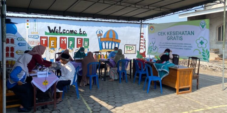 cekkesehatangratisldiitempehlumajang | LDII JAWA TIMUR Peserta mengikuti pemeriksaan kesehatan gratis yang digelar PC LDII Tempeh bersama UPTD Puskesmas Tempeh Jumat 2592026 Foto LINES Lumajang