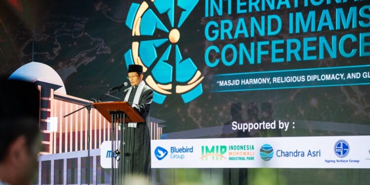 kemenagopening IGIC2026 | LDII JAWA TIMUR Menteri Agama RI sekaligus Imam Besar Masjid Istiqlal KH Nasaruddin Umar dalam pembukaan IGIC 2026 Foto LINES