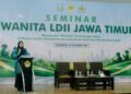 liaistifhamaldiijawatimur | LDII JAWA TIMUR Anggota DPD RI Lia Istifhama menyampaikan sambutan saat membuka Seminar Wanita LDII Jawa Timur di Surabaya Minggu 25102026 Foto LINES Jatim