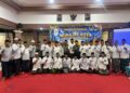 Pengurus PC LDII Waru mengikuti Munajat Raya untuk Indonesia di Pendopo Kecamatan Waru, Rabu (21/10/2026) malam. Foto: LINES Sidoarjo
